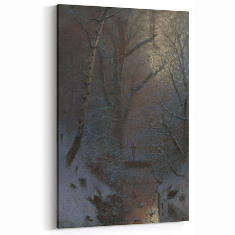 Romanticism Art: Winter by László Mednyánszky
