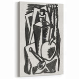 Abstract Expressionism: Still Life with Apple, Pipe, and Bottle Artwork