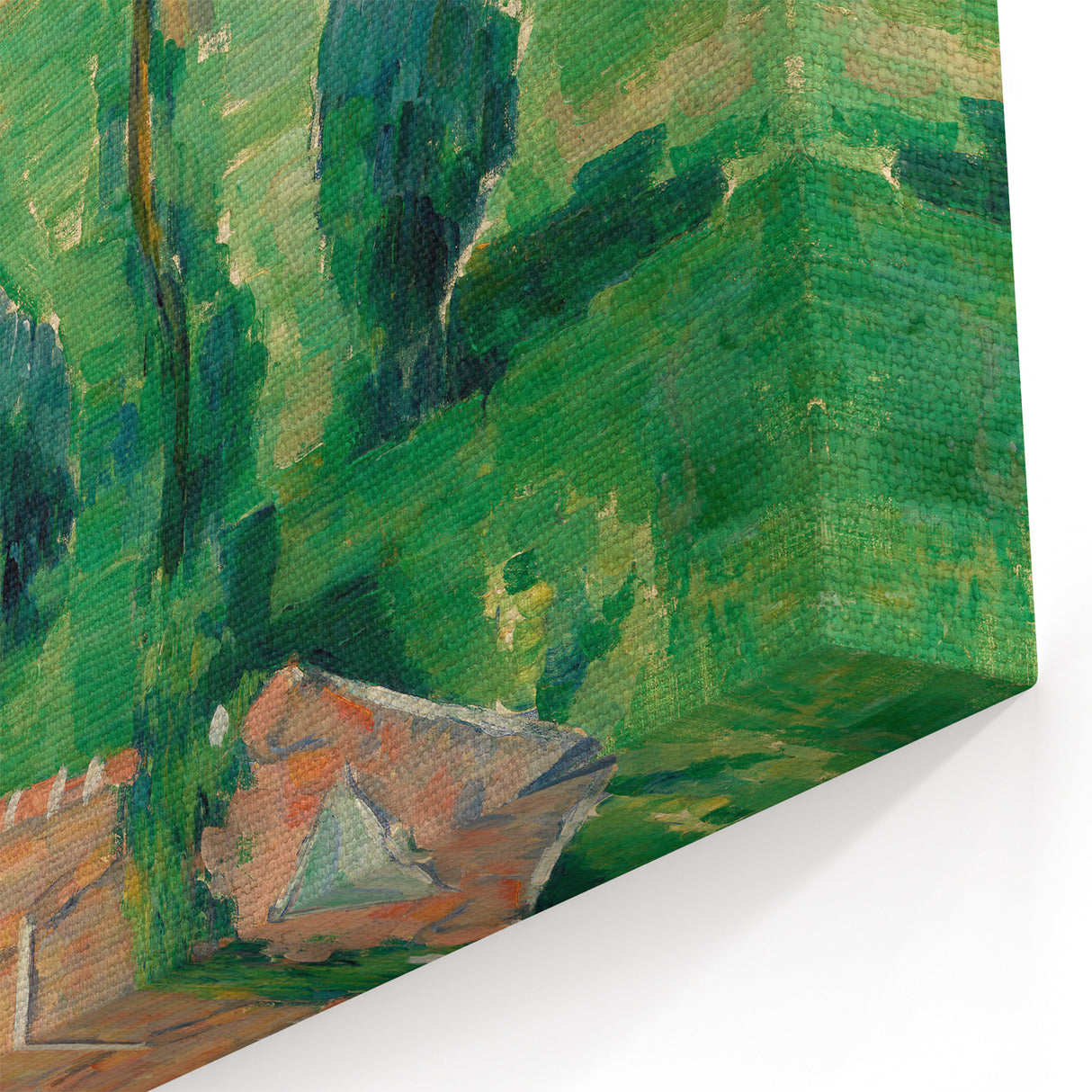 Impressionist Landscape - The Spring House by Paul Cézanne