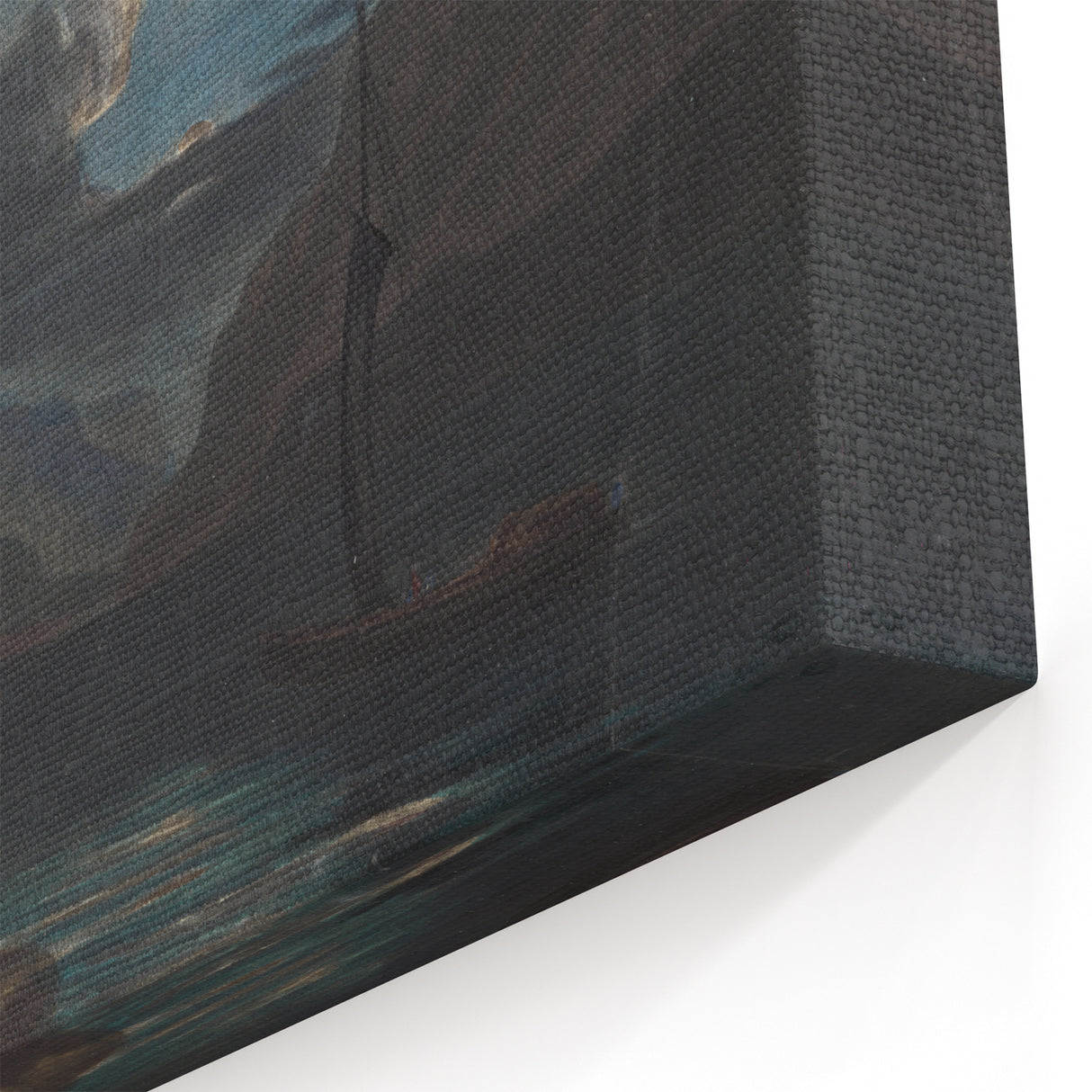 Romanticism Art: New Weir on the Wye - Dramatic Landscape Canvas