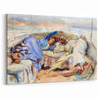 Romanticism Art: Two Figures in a Boat by Sargent - Scenic Canvas