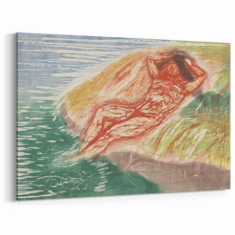 Abstract Expressionism Sunbathing | Vibrant Contemporary Wall Art