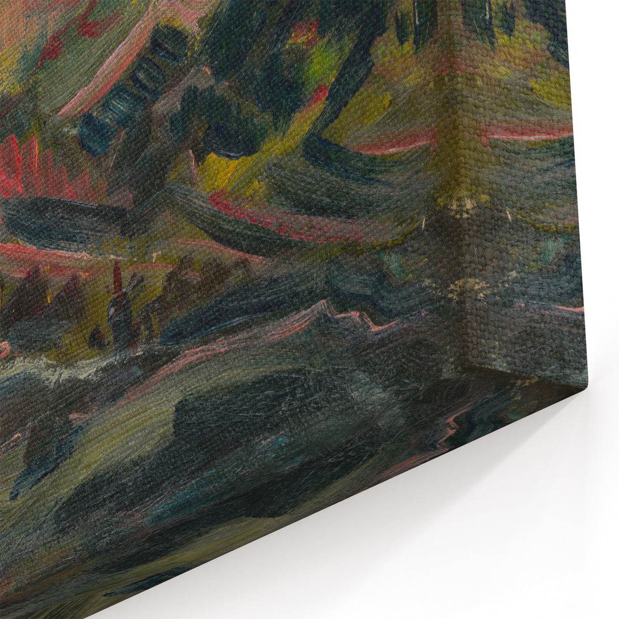 Expressionist Art Sunset in the Mountains - Modern Expressionism Wall Art