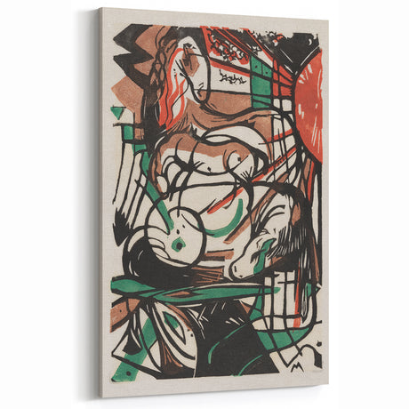 Abstract Expressionism: Birth of Horses | Vibrant Expressionist Wall Art