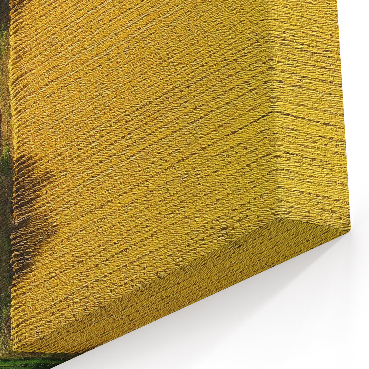 Golden Fields Aerial View Wall Art – Rustic Countryside Landscape Print