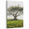 Golden Wildflowers Wall Art – Vibrant Countryside Landscape Canvas
