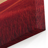 Crimson Wheat Field Wall Art – Minimalist Countryside Canvas Print