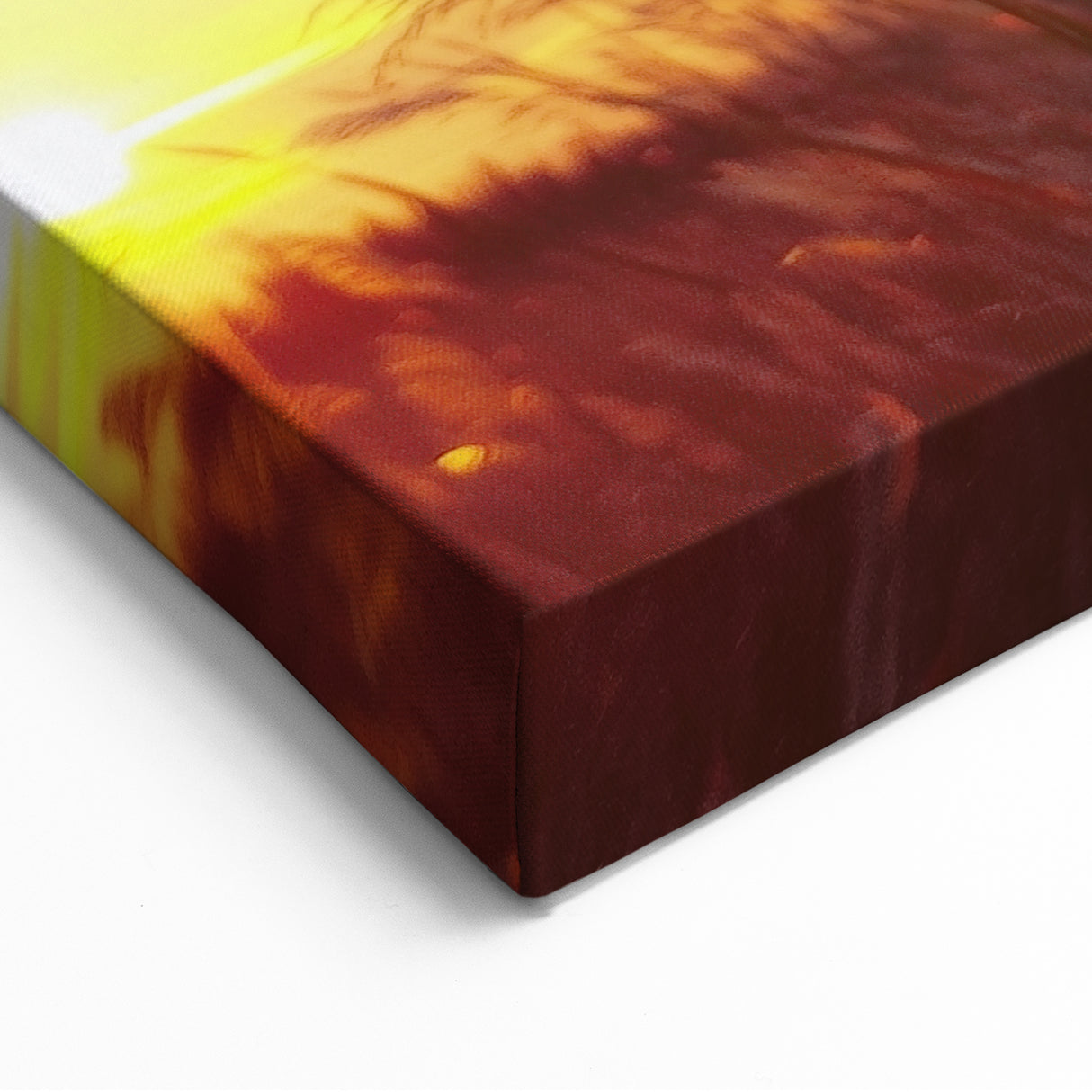 Sunlit Grasses at Sunset Wall Art – Serene Countryside Canvas Print