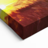 Sunlit Grasses at Sunset Wall Art – Serene Countryside Canvas Print
