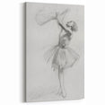 Abstract Human Figure Art - Graceful Dancer in Pencil Sketch Style