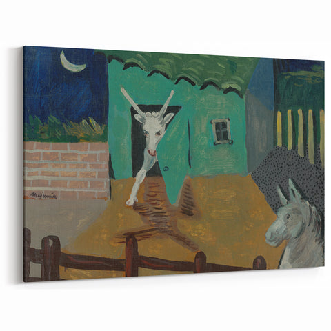 Expressionist Art - The Yard by Cyprián Majerník Wall Décor