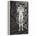 Expressionist Art: The Finger Game | Bold Black-and-White Wall Decor