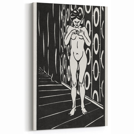 Expressionist Art: The Finger Game | Bold Black-and-White Wall Decor