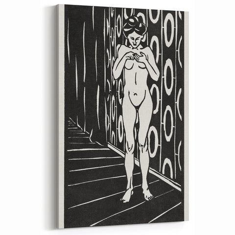 Expressionist Art: The Finger Game | Bold Black-and-White Wall Decor