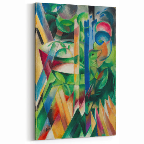 Expressionist Art: The Little Mountain Goats | Vibrant Franz Marc Print