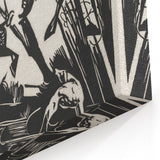 Expressionist Art: The Riding School | Bold Franz Marc Black Print
