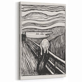 Expressionist Art: The Scream | Iconic Black-and-White Munch Print