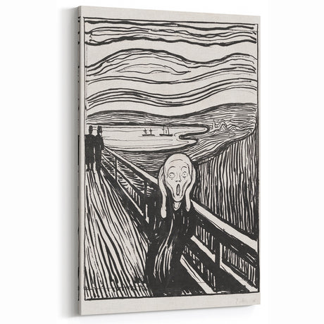 Expressionist Art: The Scream | Iconic Black-and-White Munch Print