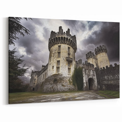 Historic Castle Wall Art - Dramatic European Fortress Photography