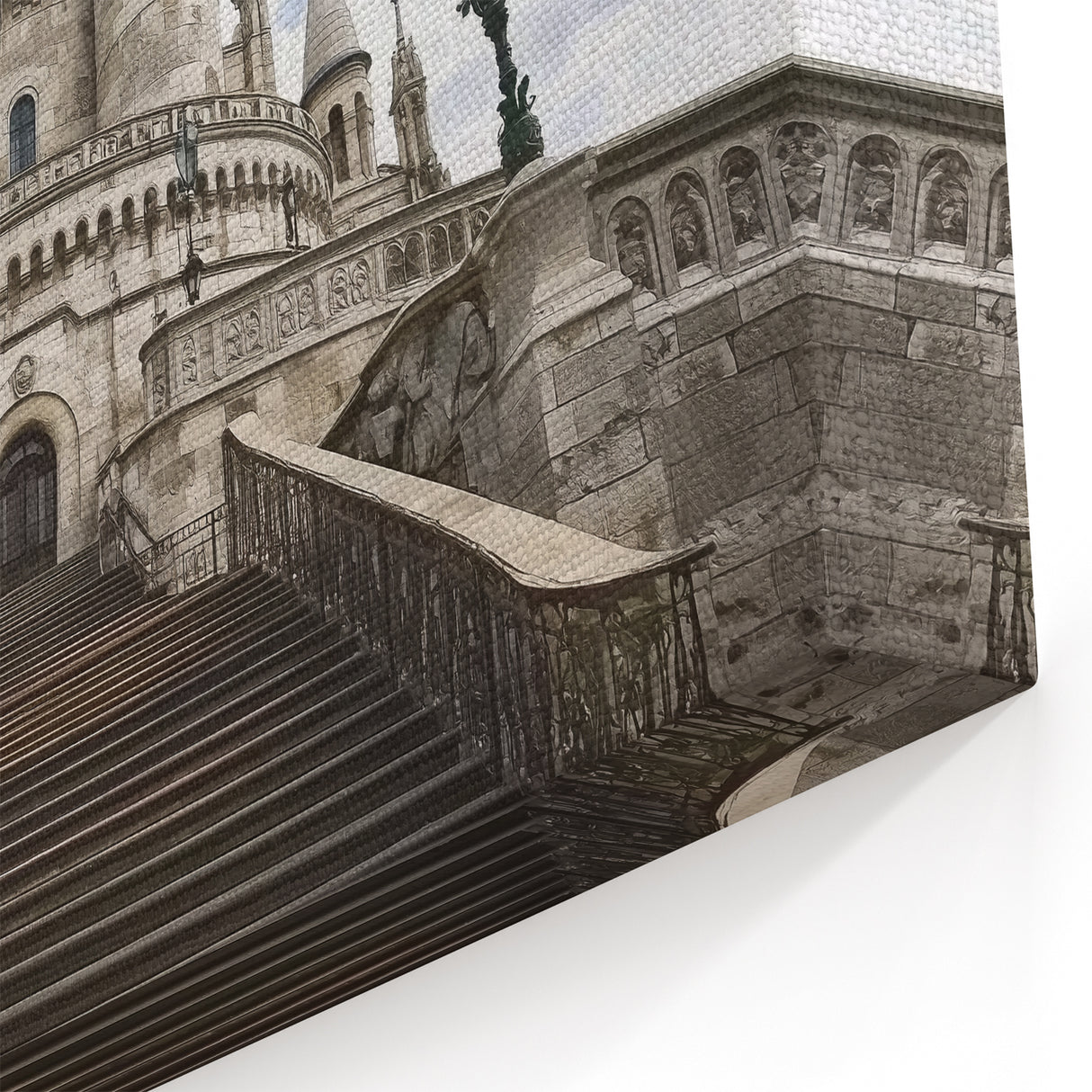Grand Castle Architecture - Majestic European Fortress Artwork