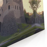 Twilight Castle - Medieval Fortress Under a Serene Evening Sky