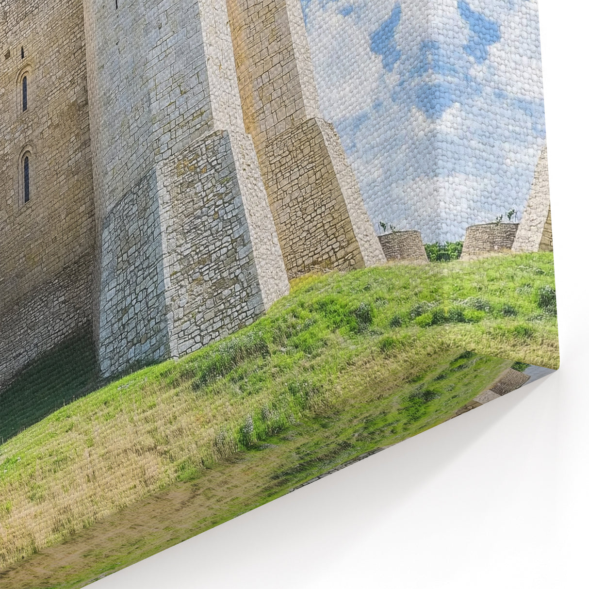 Grand Medieval Fortress - Stone Castle with Towering Battlements