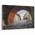 Brick Archway to a Quaint Historic Village - Timeless Wall Art