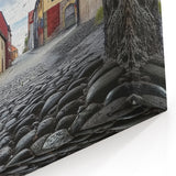 Brick Archway to a Quaint Historic Village - Timeless Wall Art