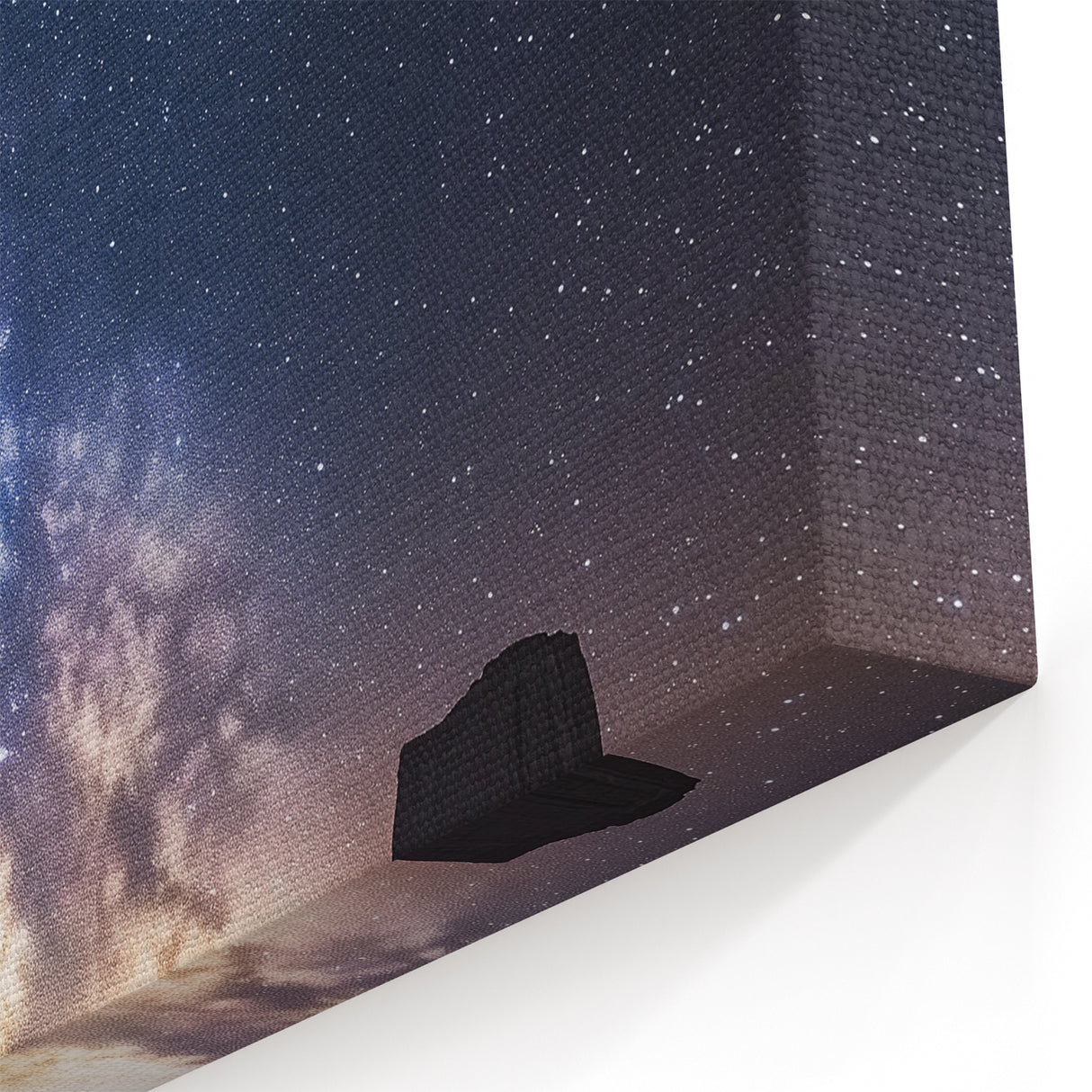 Cactus Rock Night Sky - Arizona Desert Landscape Photography
