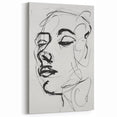 Abstract Human Figures - Minimalist Contemporary Line Art Canvas