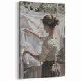 Abstract Human Figures - Rustic Beige and White Figurative Wall Art