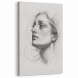 Abstract Human Figures - Monochromatic Line Art Sketch Wall Decor