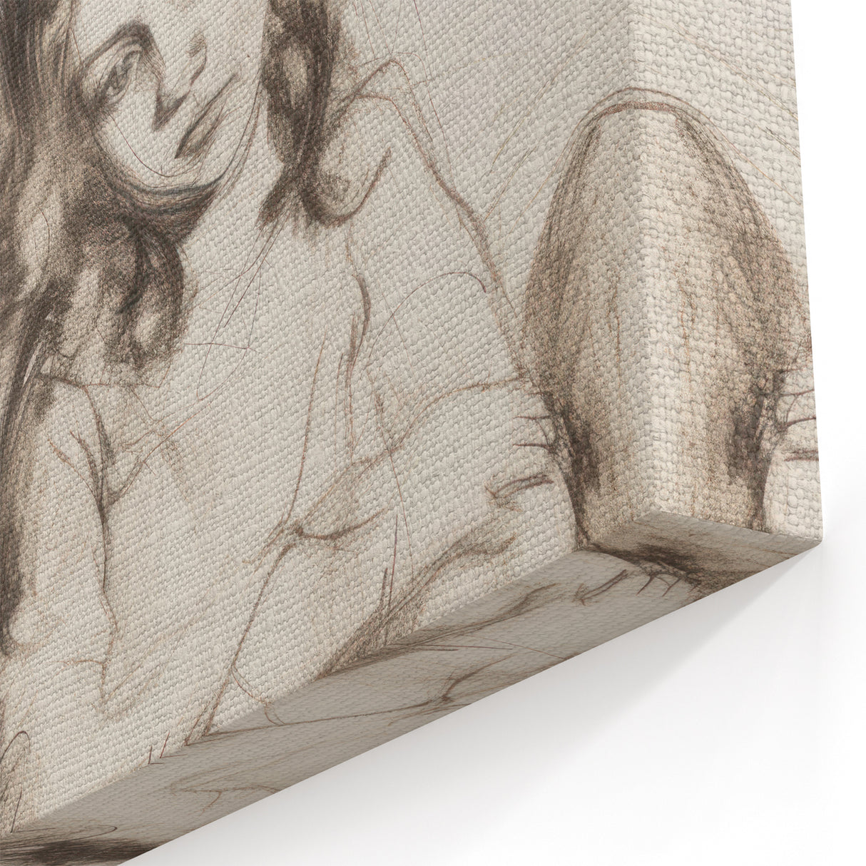 Artistic Figurative Designs - Serene Companionship Canvas Print