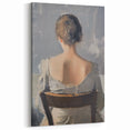 Modern Figurative Abstract - Poised Elegance in Serene Detail