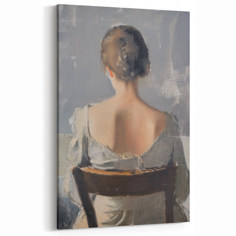 Modern Figurative Abstract - Poised Elegance in Serene Detail