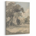 Romanticism Art Print: Trees in a Meadow by John Constable Canvas