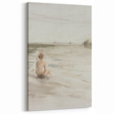 Contemporary Figurative Prints - Solitude by the Shore