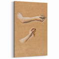 Romanticism Art: "Study of Arms" Sketch for Autumn Canvas Print