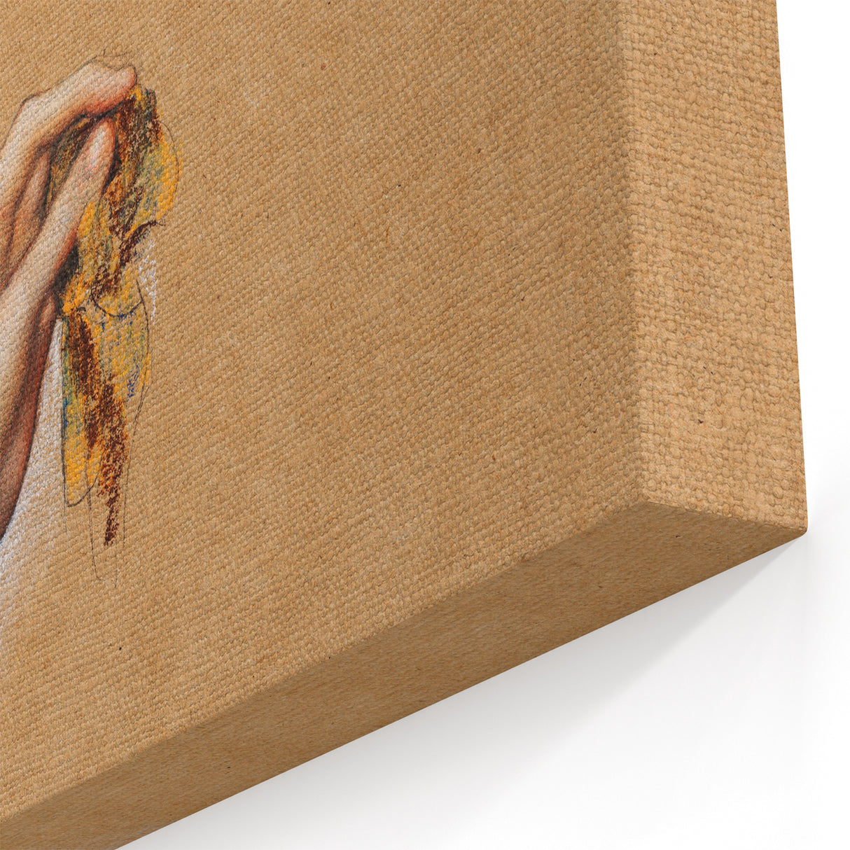 Romanticism Art: "Study of Arms" Sketch for Autumn Canvas Print