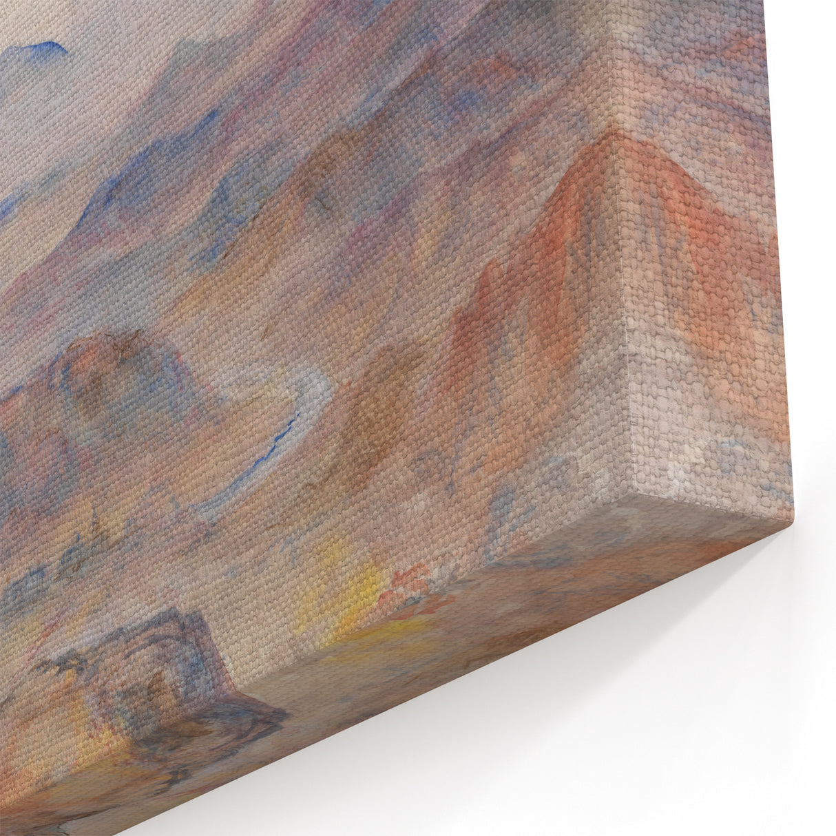 Romanticism Art: "Mountain Scene, Mist Rising" Serene Landscape Print