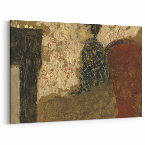 Modern Abstract Portrait - Woman Sitting by the Fireside Wall Art