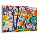 Vibrant Abstract Modern Landscape Wall Art for Contemporary Decor