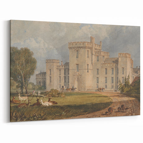 Romanticism Art of Hampton Court - Classic Romantic Era Canvas