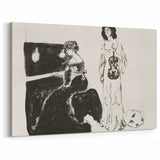 Expressionist Art: Monochrome Violin Concert in Modern Expressionism