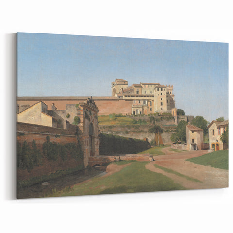 Porta Angelica View - Romanticism Landscape by C.W. Eckersberg