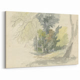 Classic Romantic Paintings: Peaceful Woodland Glade Illustration