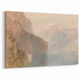 Classic Romantic Paintings: Tell's Chapel on Lake Lucerne