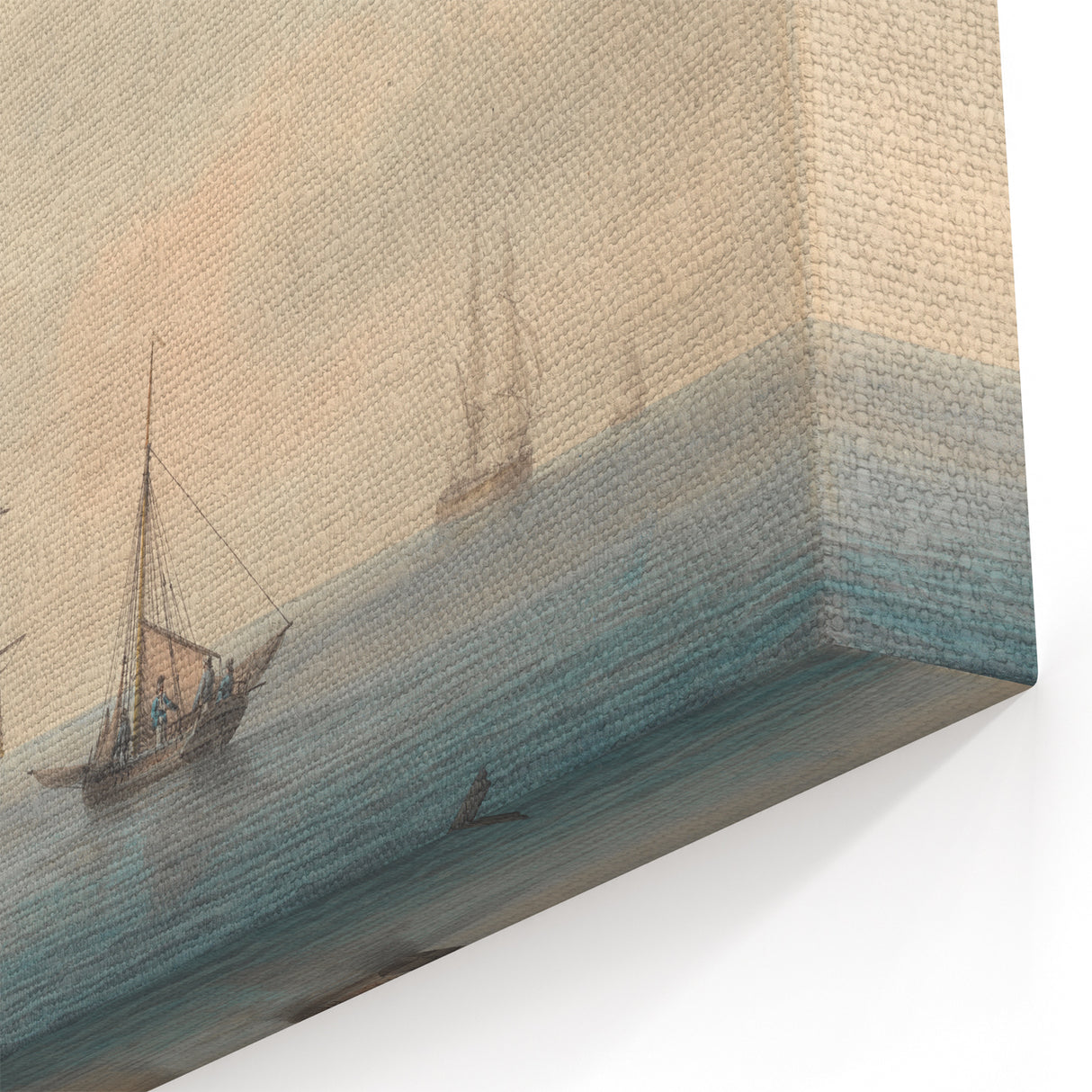 Romantic Art Prints: A Warship Preparing to Leave the Anchorage