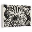 Expressionist Print - Tiger by Franz Marc | Black and White Wall Art