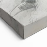 Abstract Human Figures - Minimalist Pencil Sketch Canvas